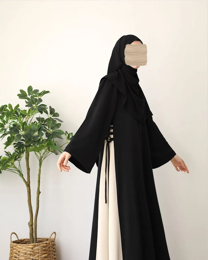 FOUZIA BLACK ABAYA