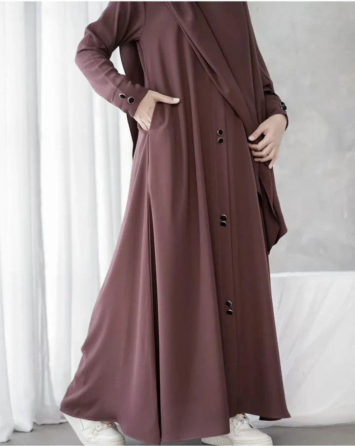 PAKEEZAH PLUM ABAYA