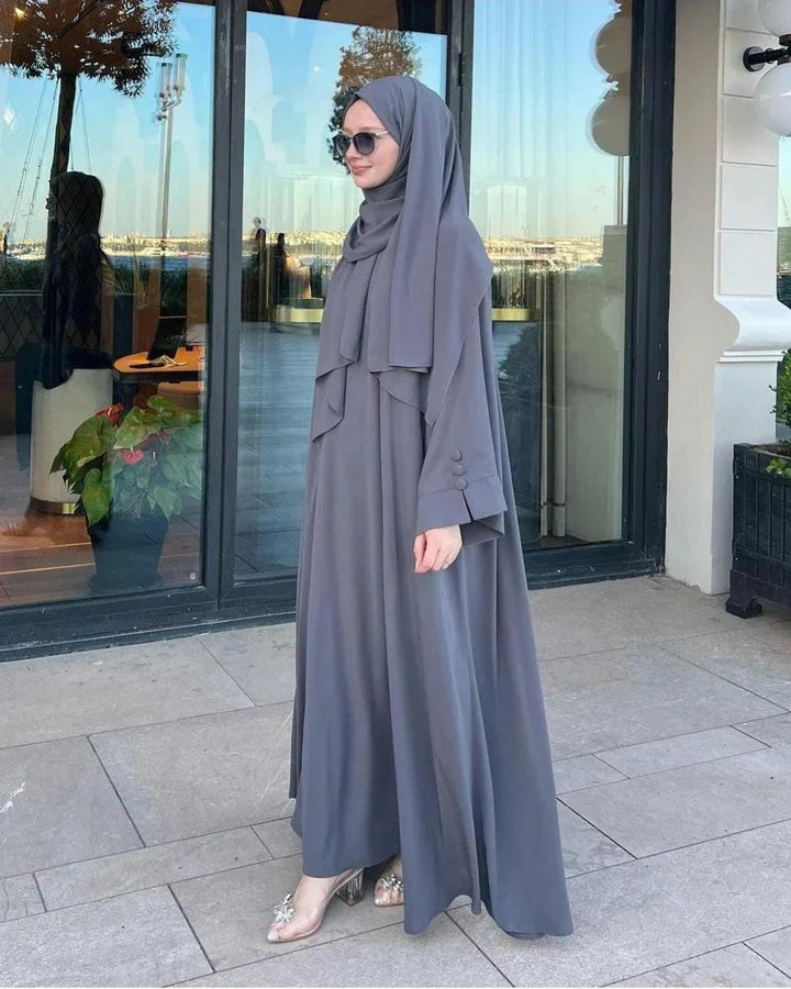 TURKISH GRAY ABAYA
